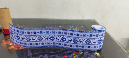 Peel and Stick Wallpaper Border - Blue Inlay Marble Stone Pattern